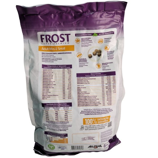 Ração Frost Super Premium Cães Adultos Porte Mini e Pequeno - Imagem 3