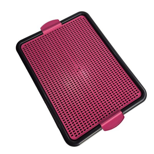 SANITARIO CANINO CÃES CACHORRO ROSA 57x43 BRINQPET - Imagem 2