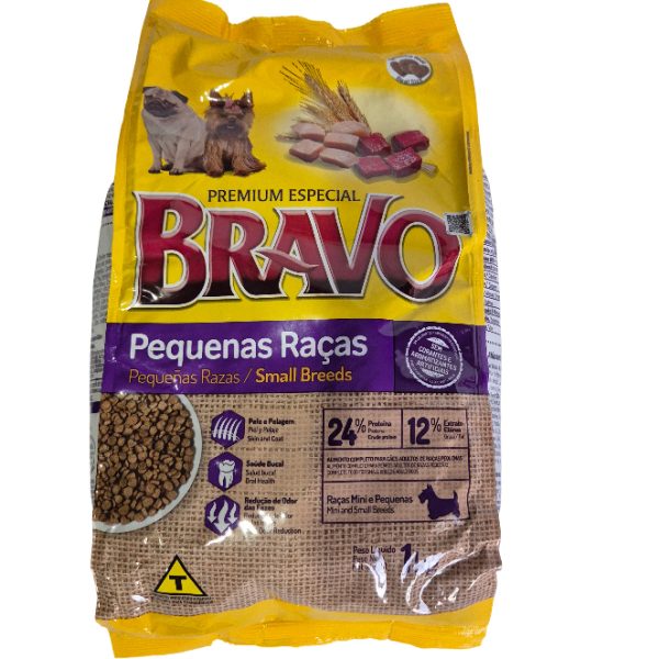 Ração Para Cães Adultos 1kg Mini E Pequenos Bravo - Imagem 5