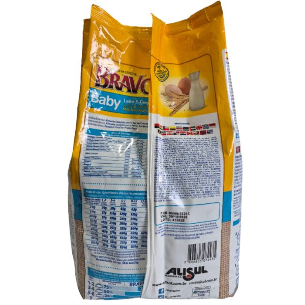 Ração Para Cães Filhotes 1kg Baby Premium Bravo - Imagem 2
