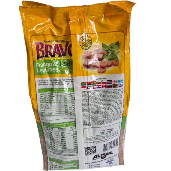 Ração Para Cães Adultos 1kg Light Frango E Legumes Bravo - Imagem 5