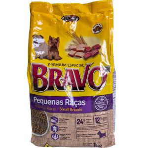 Ração Para Cães Adultos 1kg Mini E Pequenos Bravo