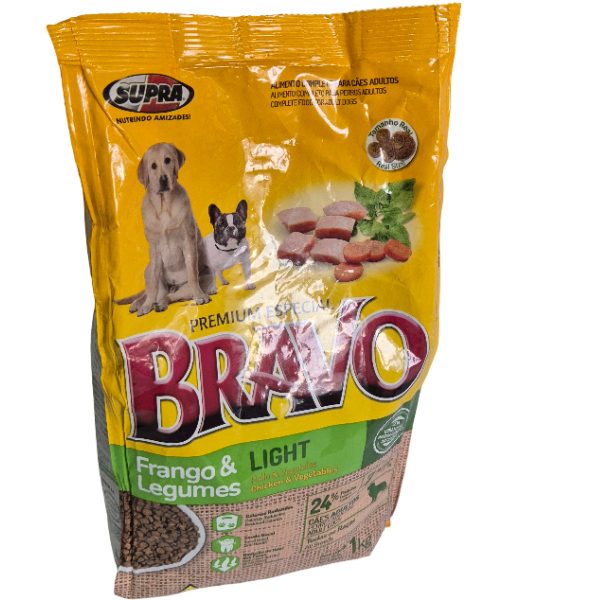 Ração Para Cães Adultos 1kg Light Frango E Legumes Bravo - Imagem 4